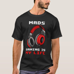 Mads Gaming Is My Life Personalised T-Shirt