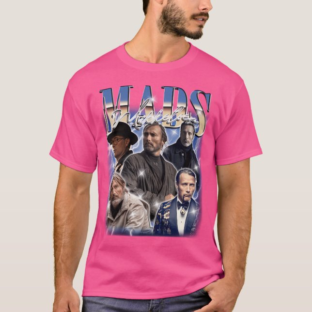 Mads Mikkelsen Retro Bootleg Retro Bootleg T-Shirt (Front)