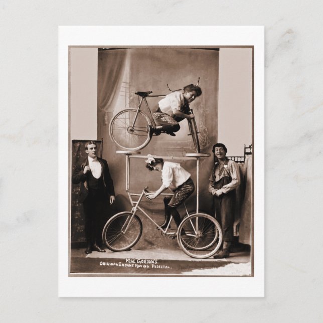 Mae Gordon's Original Insane Moving Pedestal Postcard (Front)