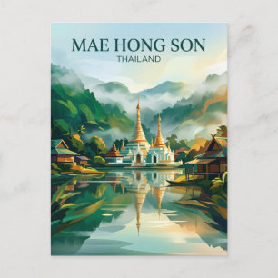 Mae Hong Son Thailand Postcard