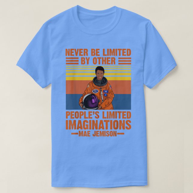 Mae Jemison American Black Woman Astronaut Jemison T-Shirt (Design Front)