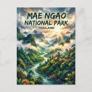 Mae Ngao National Park Thailand Postcard