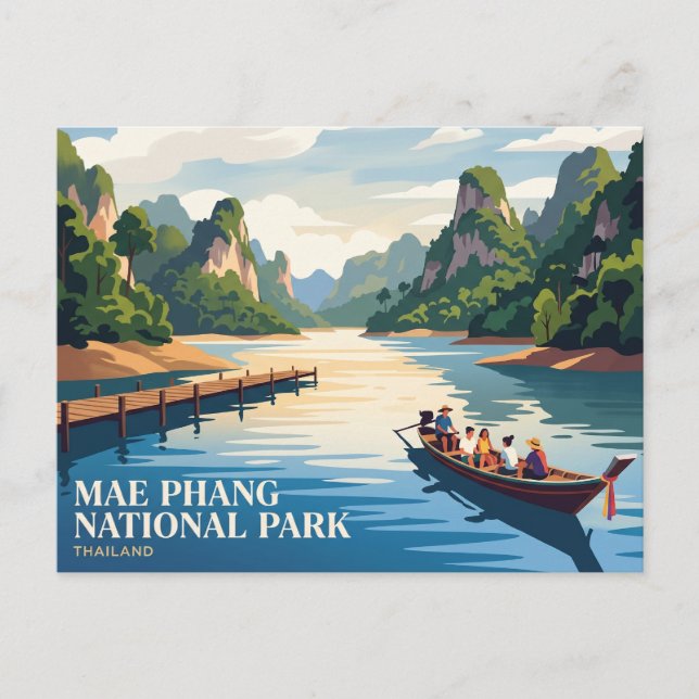 Mae Phang National Park Thailand Postcard (Front)