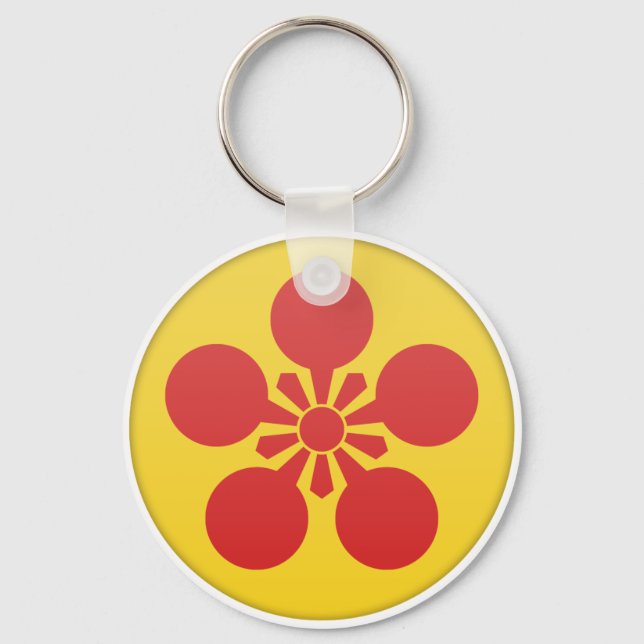 Maeda Clan Kamon Key Ring (Front)