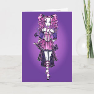 "Maegan" Pink Valentine Fairy Art Card