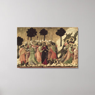Maesta: Betrayal of Christ, 1308-11 Canvas Print