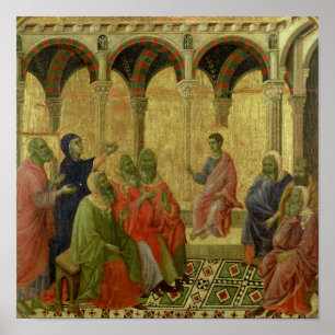 Maesta: Christ Among the Doctors, 1308-11 Poster