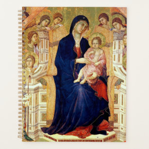 Maestà, detail of Madonna and Child on throne Planner