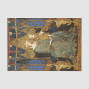 MAESTA,VIRGIN WITH CHILD ,Blue Gold Yellow Tissue Paper