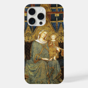 MAESTA,VIRGIN WITH CHILD Gold Yellow Blue iPhone 15 Pro Max Case
