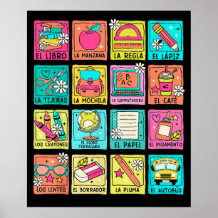 Maestra Bilingue Back To School Spanish Teacher Poster