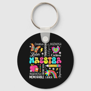 Maestra Spanish Teacher Back To School Maestra De Key Ring