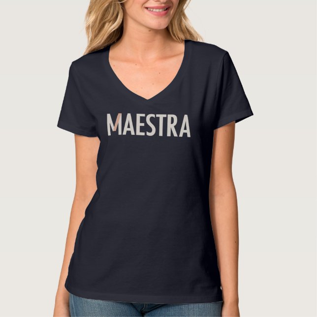 Maestra V-Neck T-Shirt (Front)