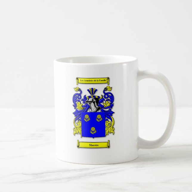 Maestre Coat of Arms Coffee Mug (Right)