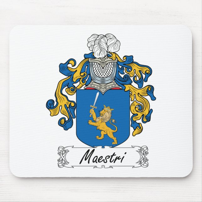 Maestri Family Crest Mouse Pad (Front)