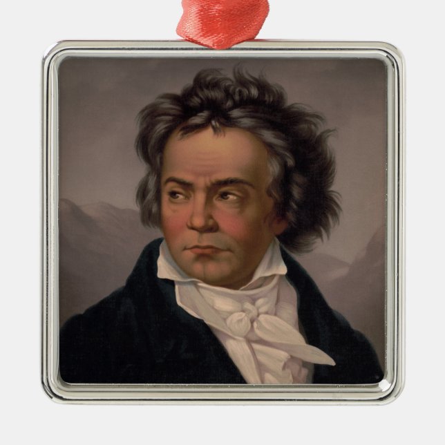 Maestro Ludwig Beethoven Symphony Music Composer  Metal Tree Decoration (Front)