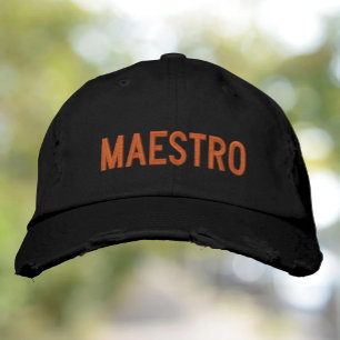 Maestro The Master The Teacher Embroidered Hat