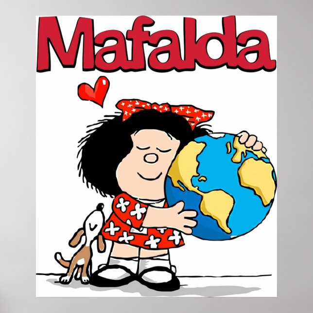 Mafalda love earth poster (Front)