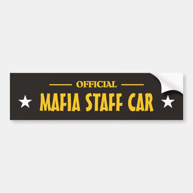 Mafia bumper_sticker bumper sticker (Front)