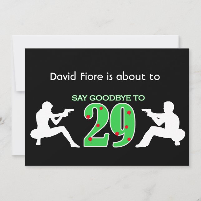 Mafia Style 30th Birthday Celebration Invitation (Front)