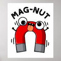 Mag-nut Funny Magnet Pun 