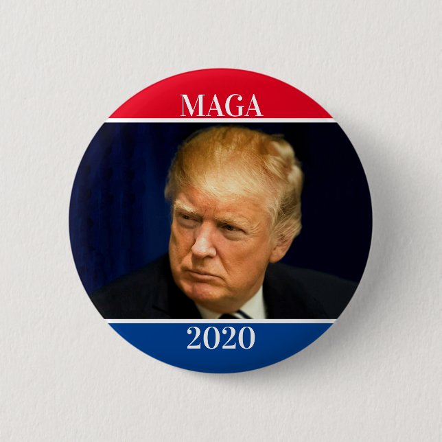 MAGA 2020 6 CM ROUND BADGE (Front)