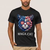 MAGA Cat President Trump American Flag Patriotic