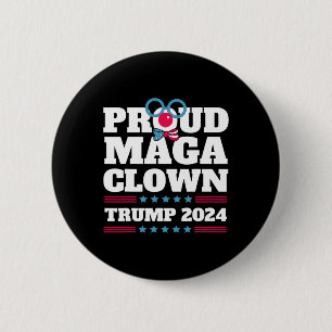 Maga Clown Trump 2024 Usa New York Bronx Trump Vot 6 Cm Round Badge