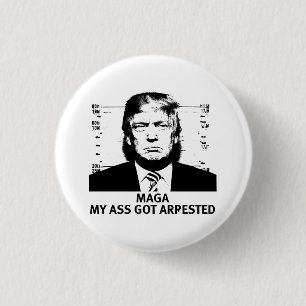 MAGA Indicted 3 Cm Round Badge