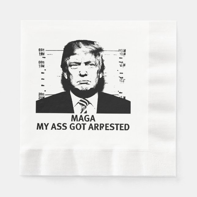 MAGA Indicted Napkin (Front)