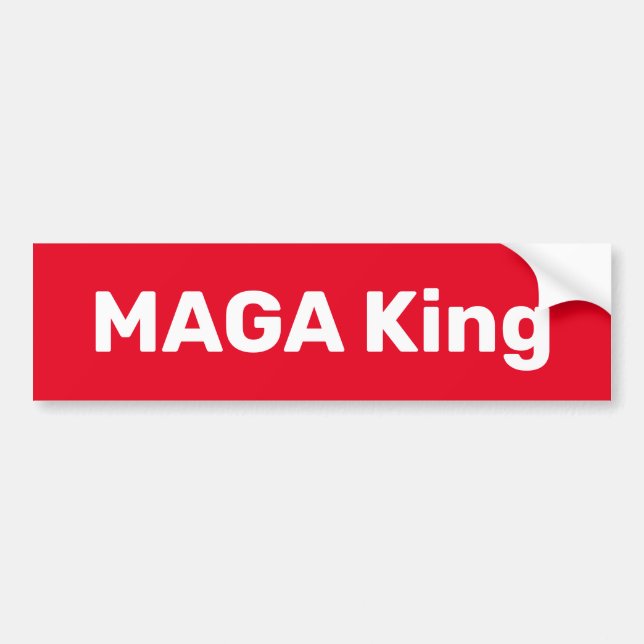 MAGA King Bumper Sticker (Front)