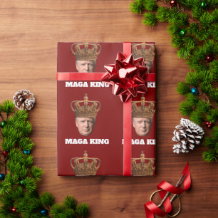 MAGA KING DONALD TRUMP WRAPPING PAPER