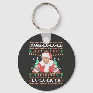 Maga La La La Trump Christmas Inauguration 47th Key Ring