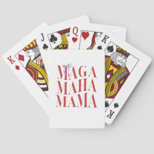 MAGA MAHA Mama Mothers Day Mum Make America Health Playing Cards