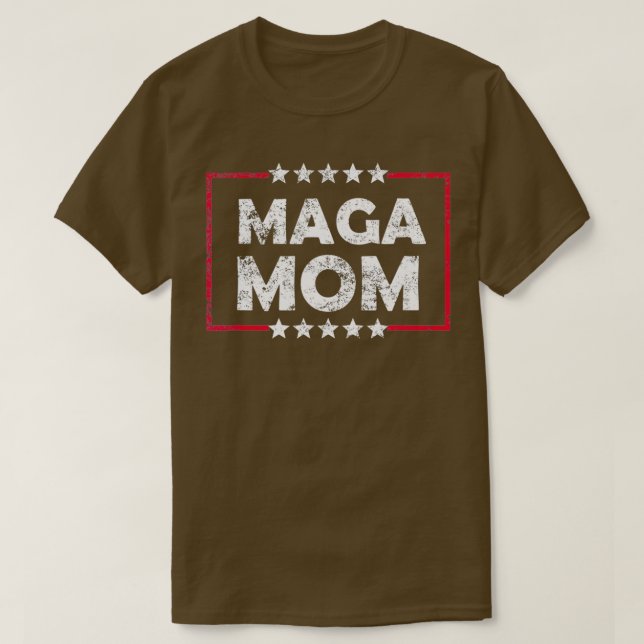 Maga mum Anti Joe Biden distressed for mother wome T-Shirt (Design Front)
