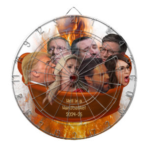 MAGA Republican Hell in a Handbasket 2024-25 Funny Dartboard