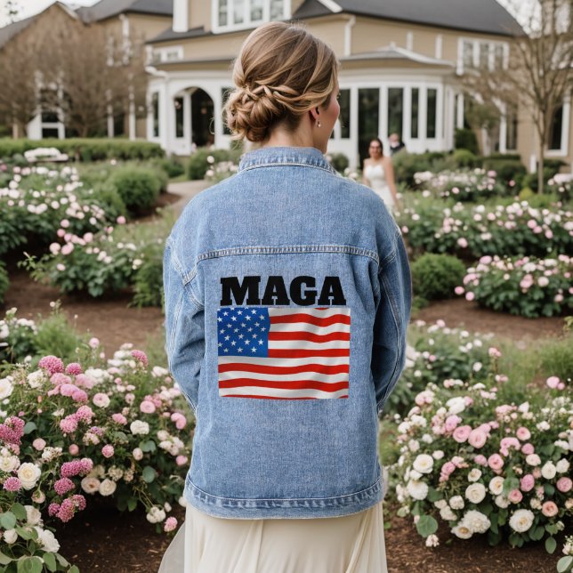 MAGA TRUMP DENIM JACKET (Wedding Back)