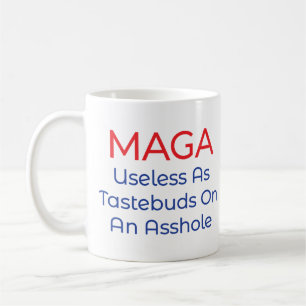 MAGA Useless as Tastebuds Political Sarcastic Coffee Mug