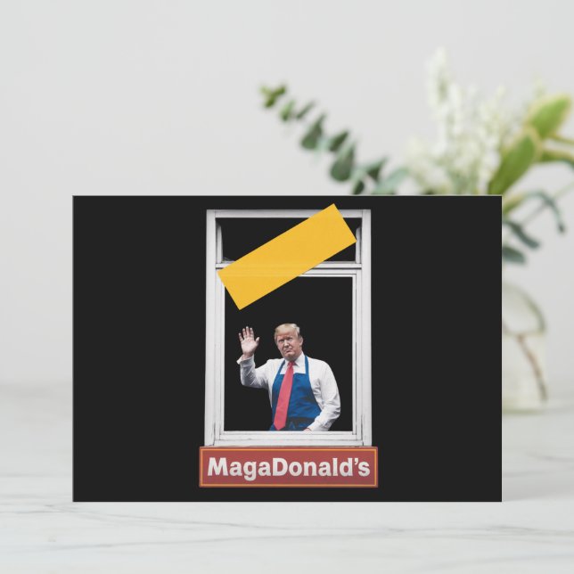 MAGADonald's Trump 2024 Invitation (Standing Front)