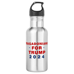 Magadonians For Trump 2024 Red Blue  532 Ml Water Bottle