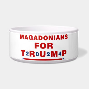 Magadonians For Trump 2024 Red Blue Star