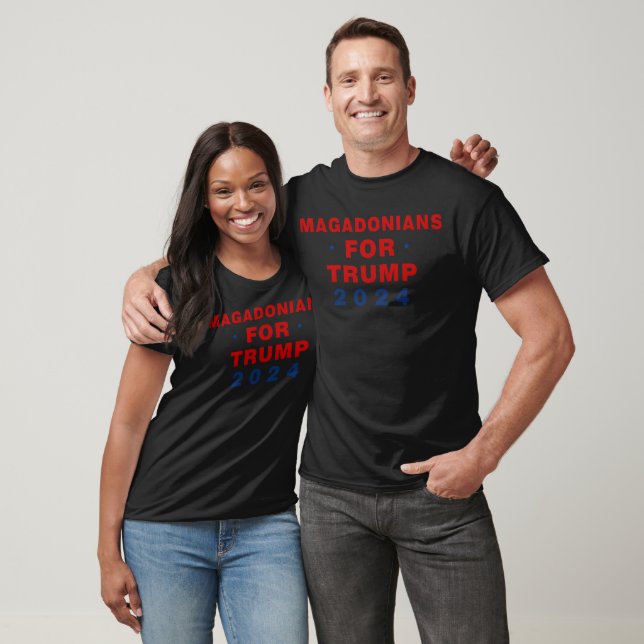 Magadonians For Trump 2024 Red Blue T-Shirt (Unisex)