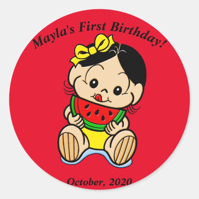 Magali Classic Round Sticker (Front)