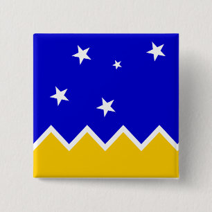 Magallanes, Chile, Antarctica flag 15 Cm Square Badge