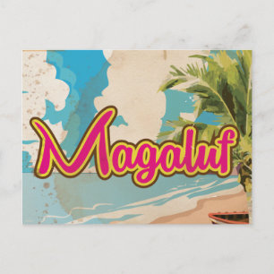 Magaluf Vintage vacation Poster Postcard