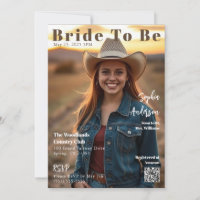 Magazine Cover Bride To Be-Invitation