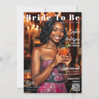 Magazine Cover Bride To Be-Invitation