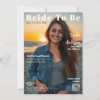 Magazine Cover Bride To Be-Invitation