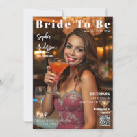 Magazine Cover Bride To Be-Invitation
