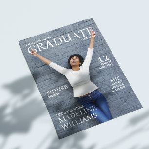 Magazine Cover Photo Graduation Announcement